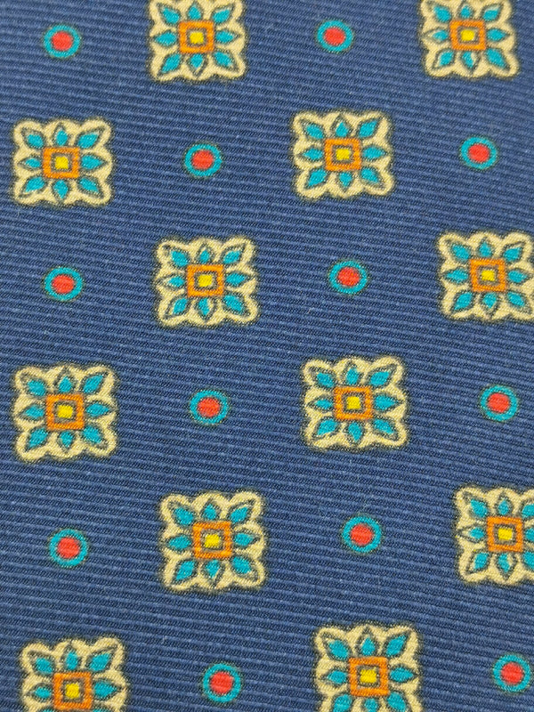 Cretan Medallions Navy Blue tie