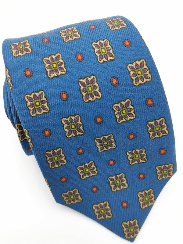 Cretan Medallions Lapis Blue tie