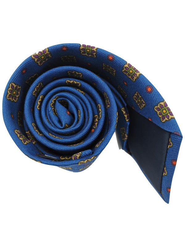 Cretan Medallions Lapis Blue tie