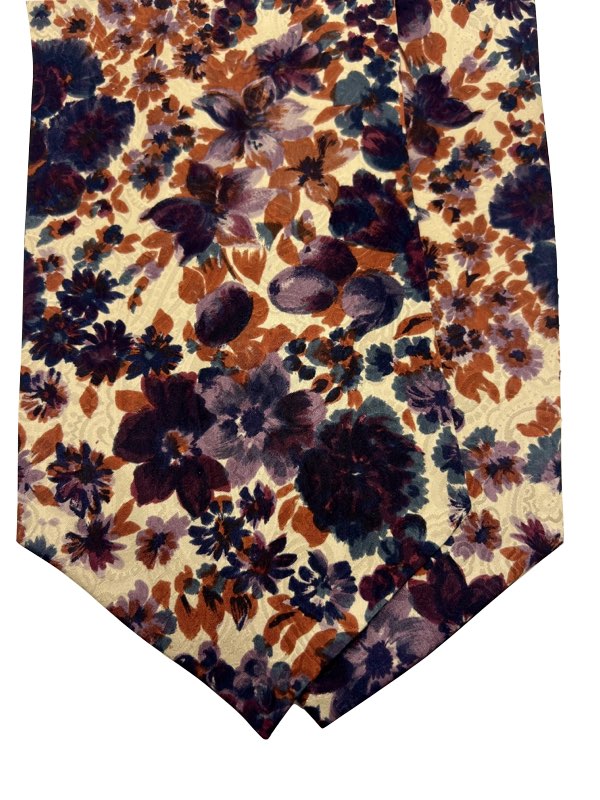 Vintage Autumn Blossom Ascot tie