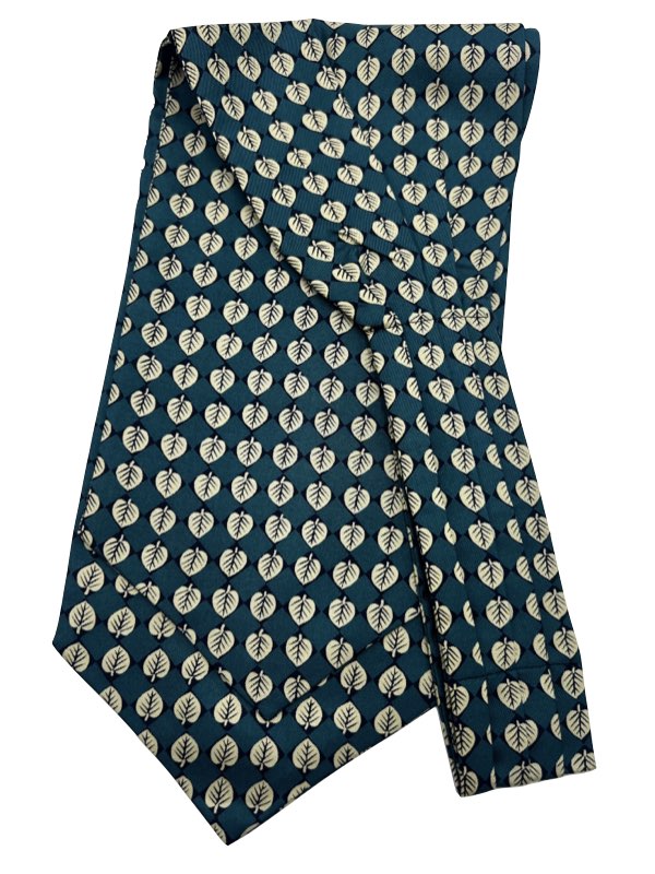 Teal Grove Patterned Ascot