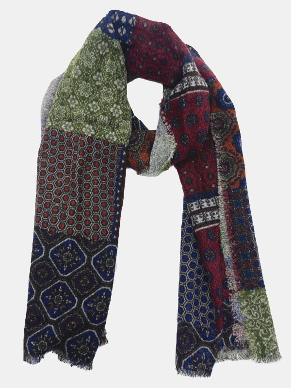 Eclectic Harmony Patchwork Scarf