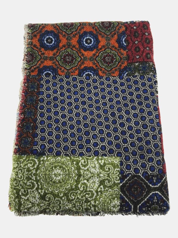 Eclectic Harmony Patchwork Scarf