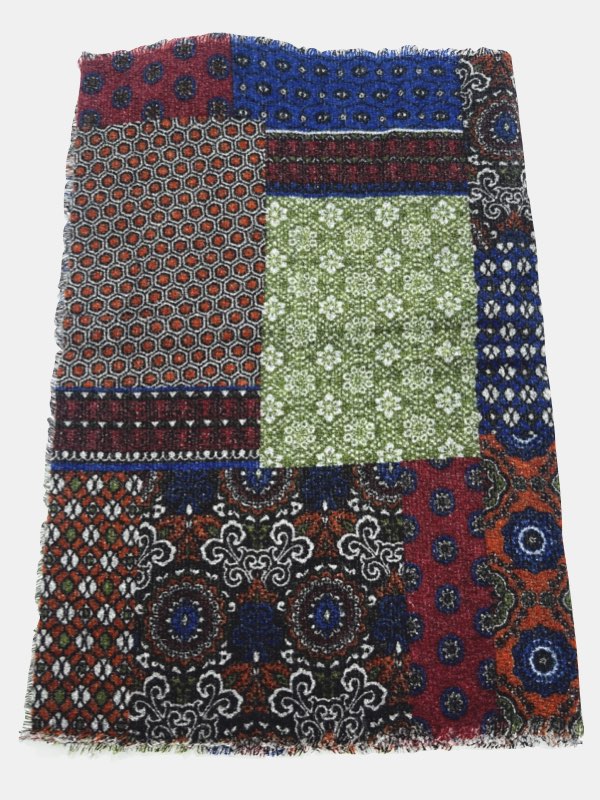 Eclectic Harmony Patchwork Scarf