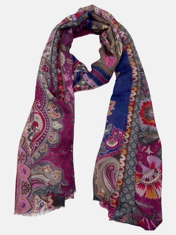 Majestic Fusion Paisley Wool Scarf