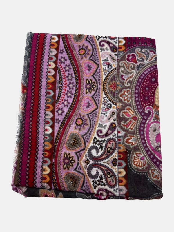 Majestic Fusion Paisley Wool Scarf