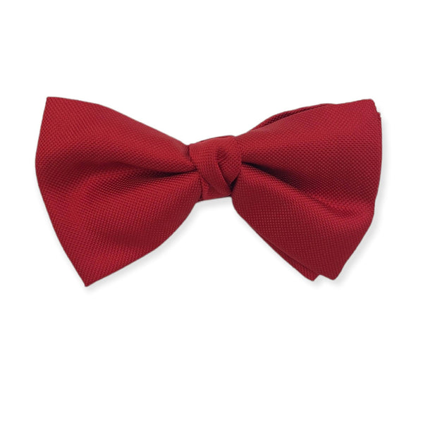 Set : Silk suspenders in red colour with matching bow tie.