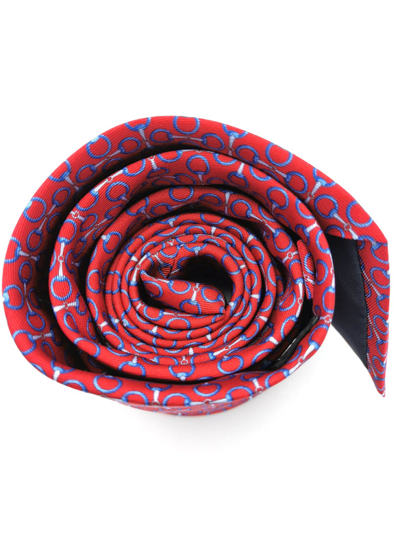 Corbata de Cadenas en Rojo Frambuesa