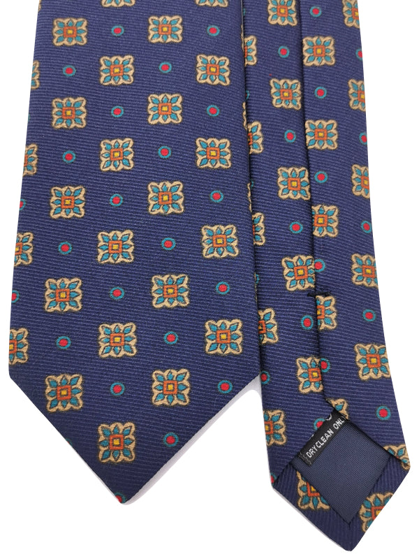 Corbata Azul de motivos Cretenses