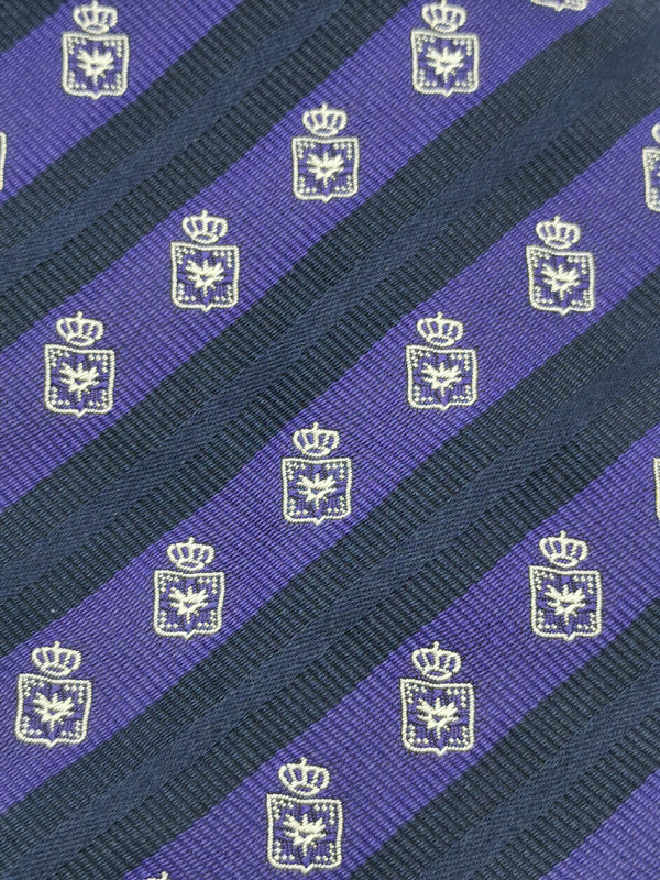 Heraldry tie in Indigo