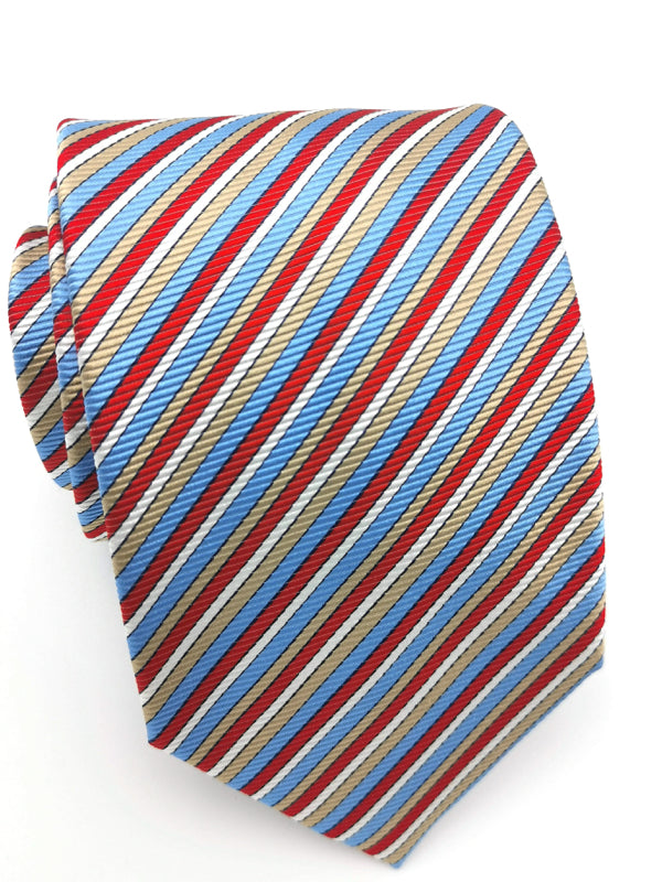 Corbata de finas rayas multicolor