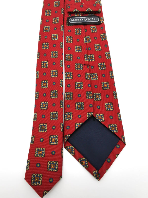 Cretan Medallion Motifs Red tie