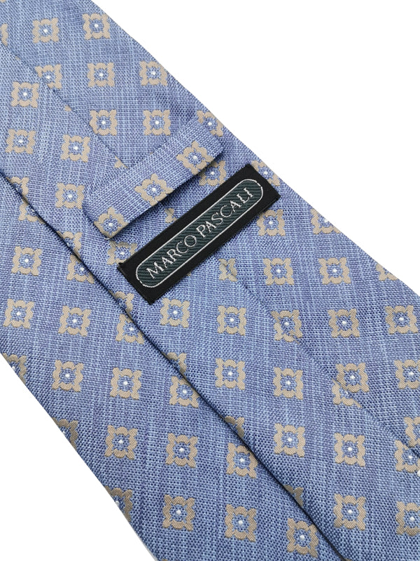 Classy Medallion Light Blue tie