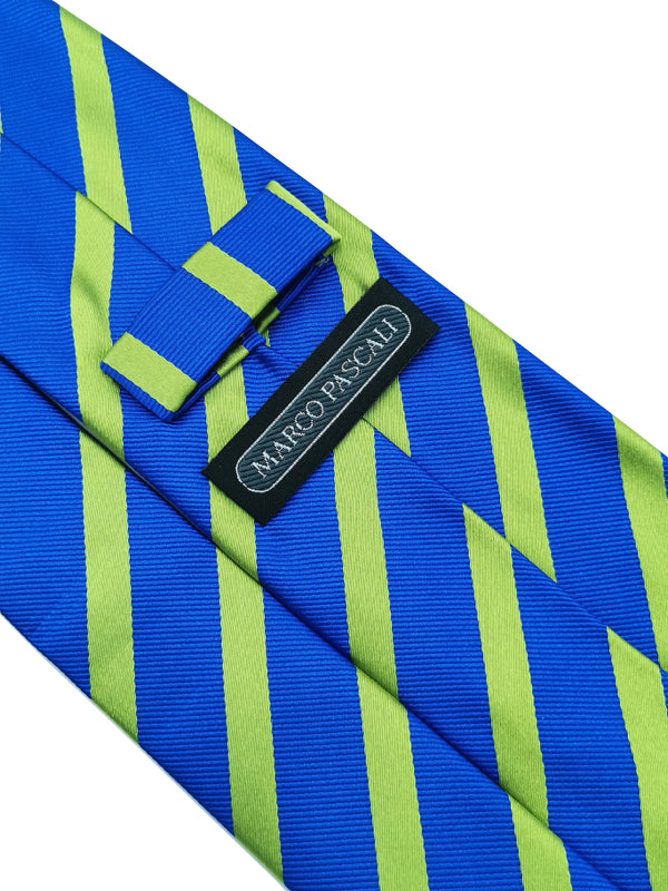 Lingering Lime Stripe tie keeper loop
