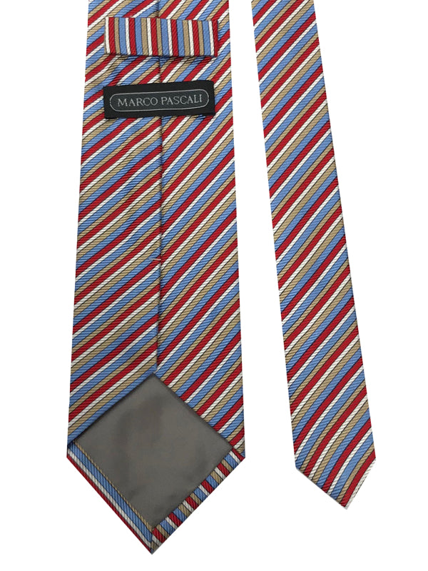 Corbata de finas rayas multicolor