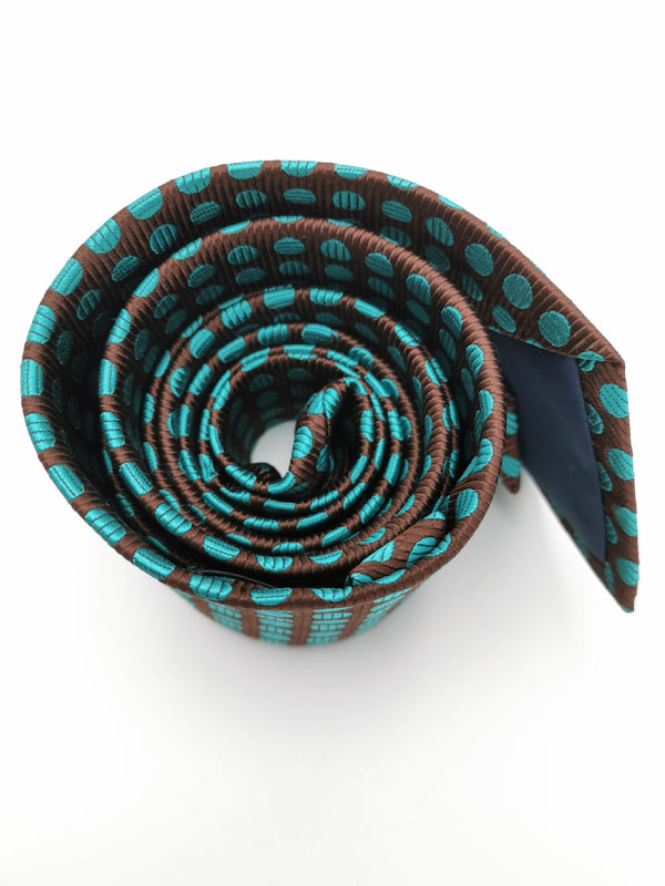 Aqua Dots Brown tie